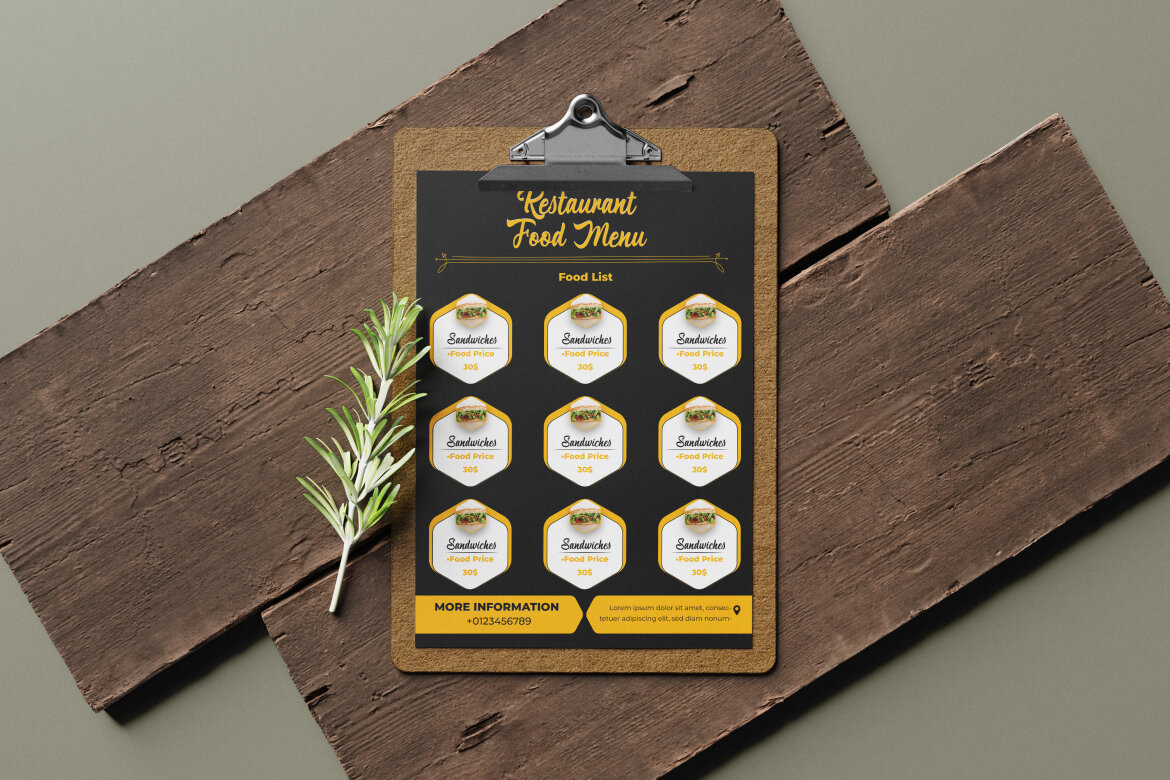 Food Menu - Free Template - view 7