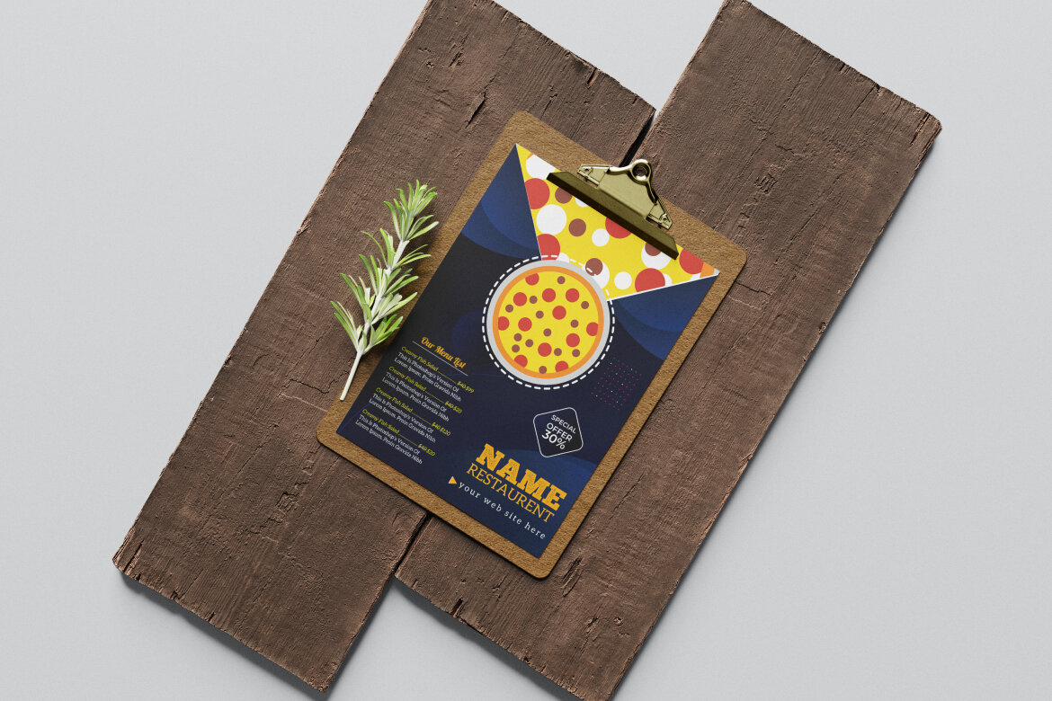 Food Menu Pizza - Free Template - view 5