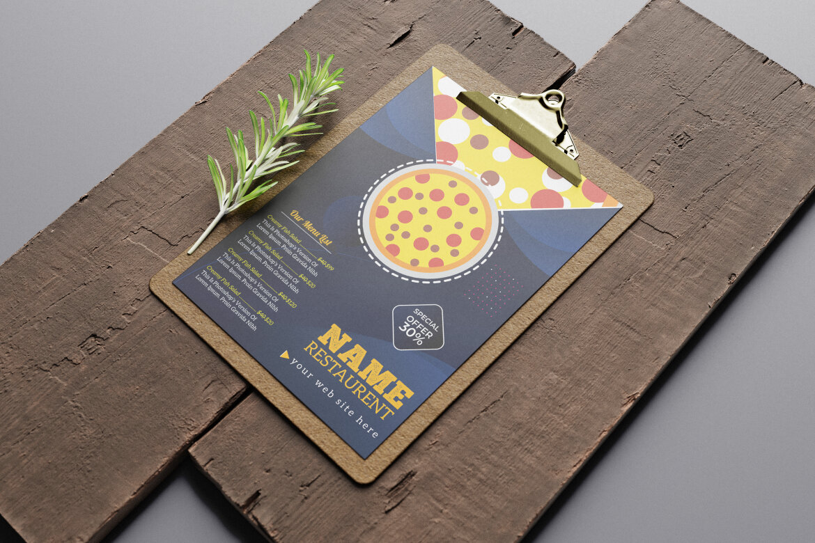 Food Menu Pizza - Free Template - view 4