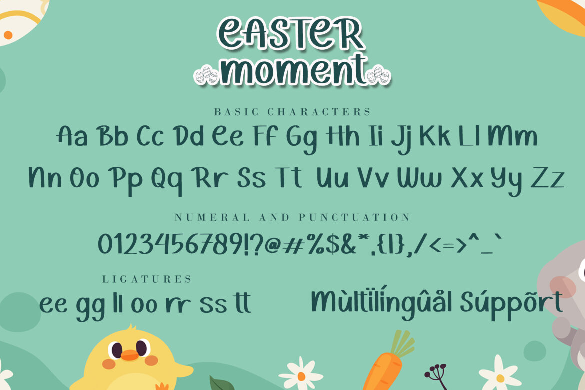 Easter Moment Free Font - view 6