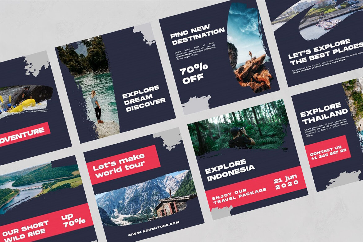 Adventure - Free Instagram Post Templates - view 4
