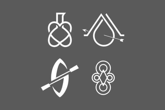 lab s canoe M drop arrow - Free Logo Shapes