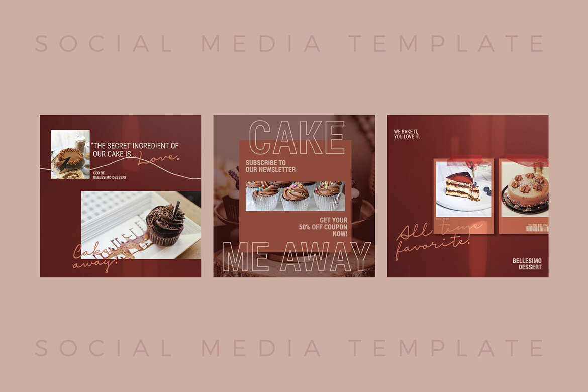 Cake Food - Free Instagram Post Templates - view 5
