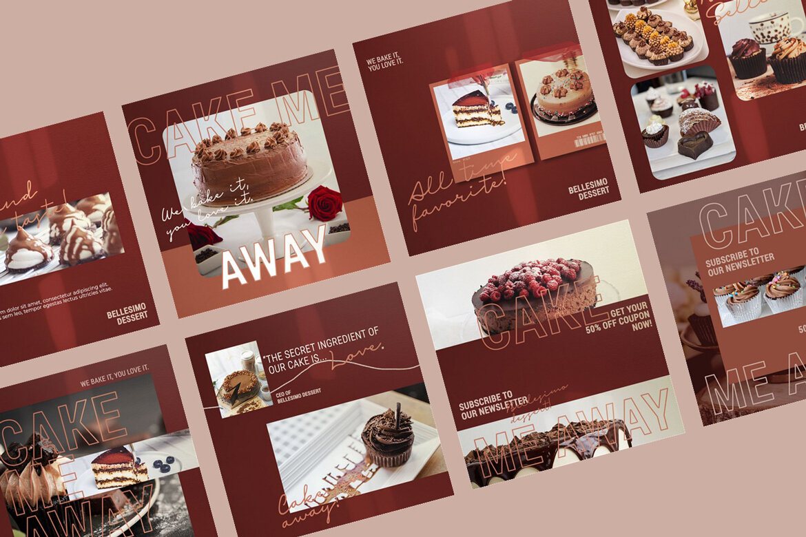 Cake Food - Free Instagram Post Templates - view 4