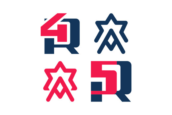 4R 5R A star - Free Logo Shapes