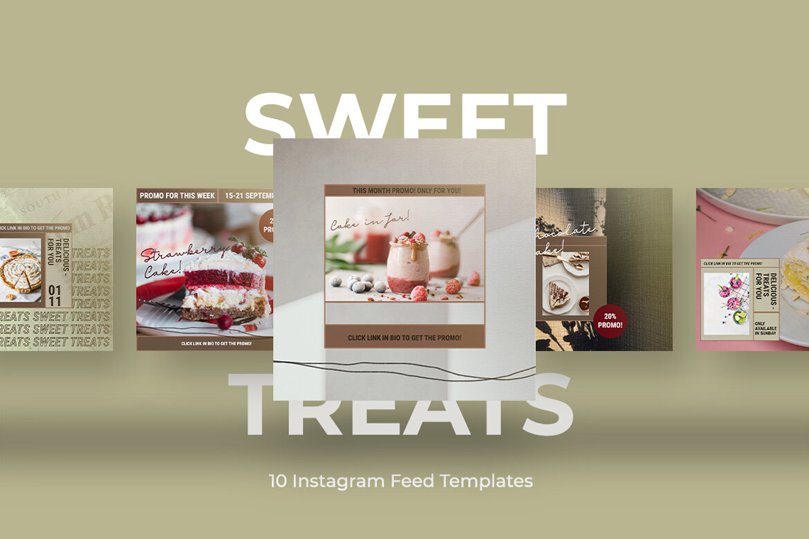 The Cakes Food - Free Instagram Post Templates - view 4
