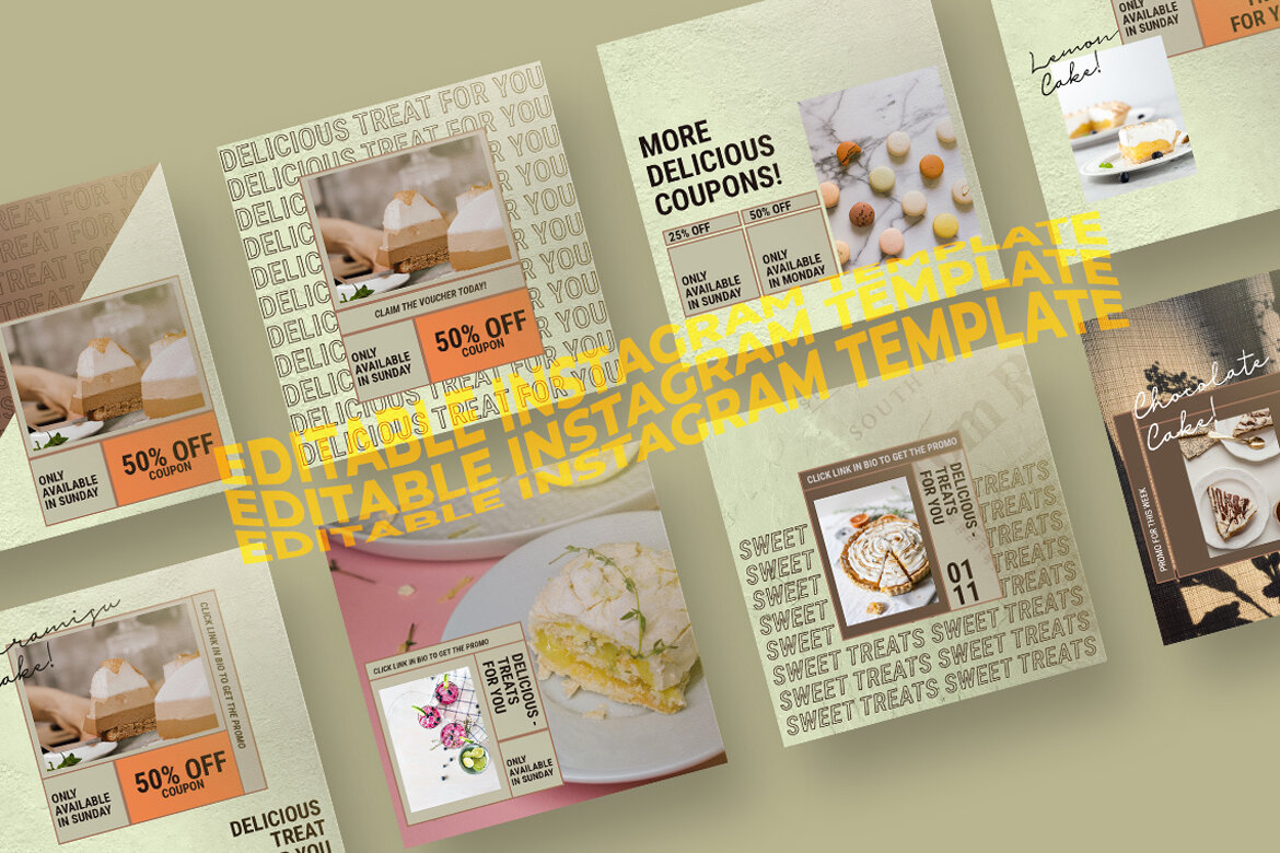 The Cakes Food - Free Instagram Post Templates - view 3