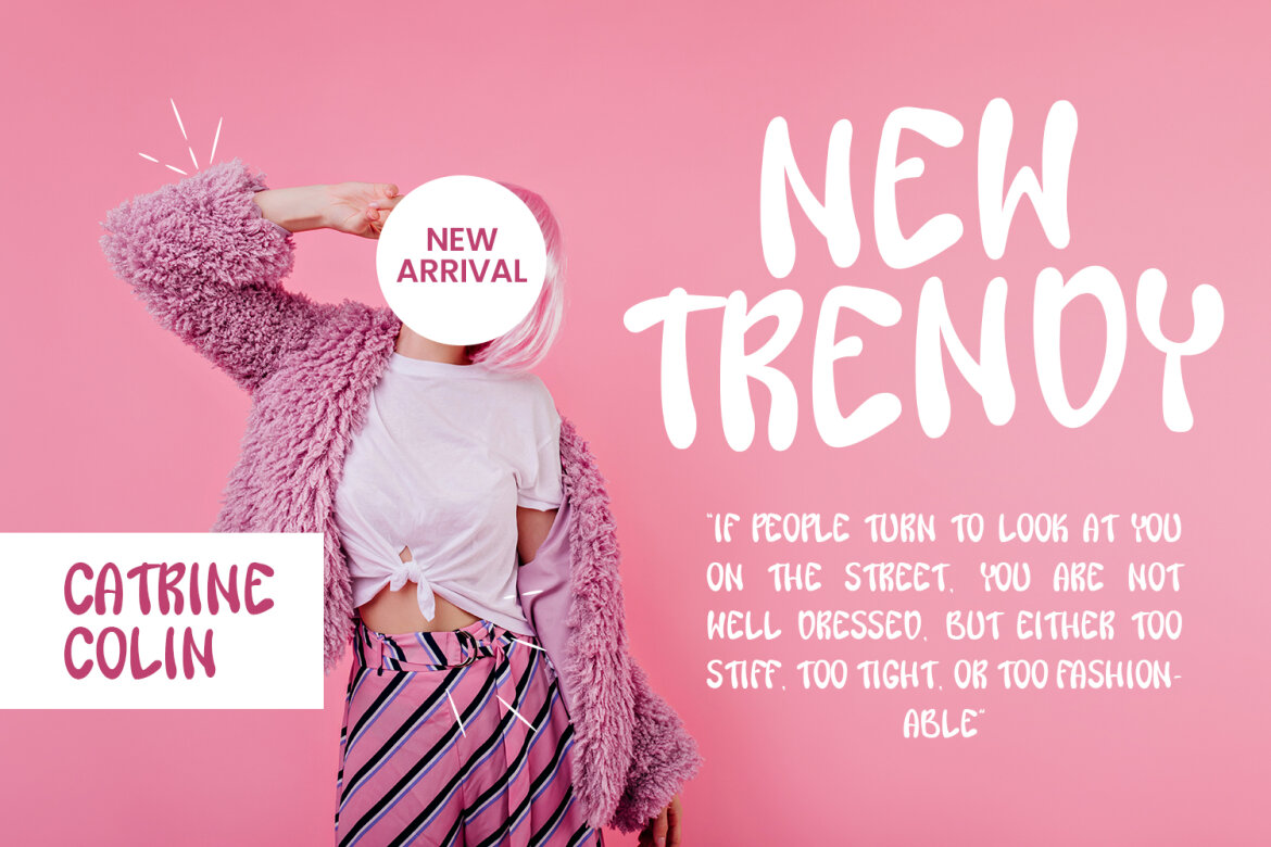 Juicy Sunday Quirky FREE Font - view 4