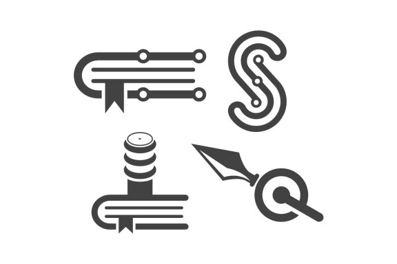 Book S C arrow - Free Logo Shapes