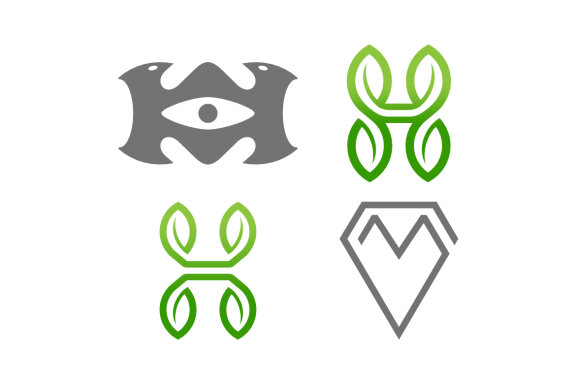 Mouse H nature M diamond - Free Logo Shapes