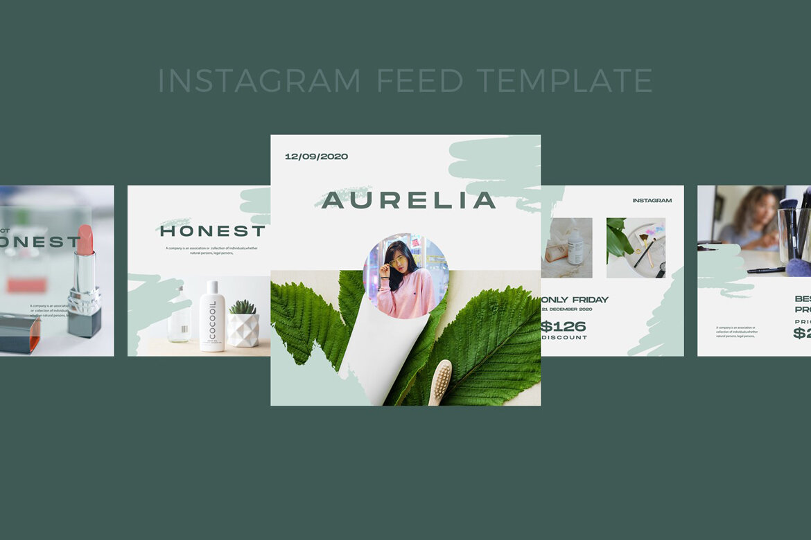 Honest Cosmetic - FREE Instagram Post Template - view 6