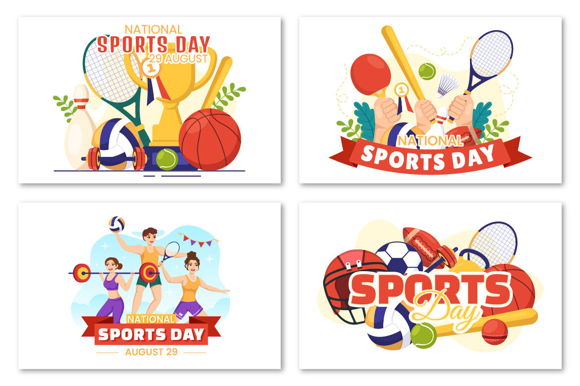 13 National Sports Day FREE Illustrations - view 4