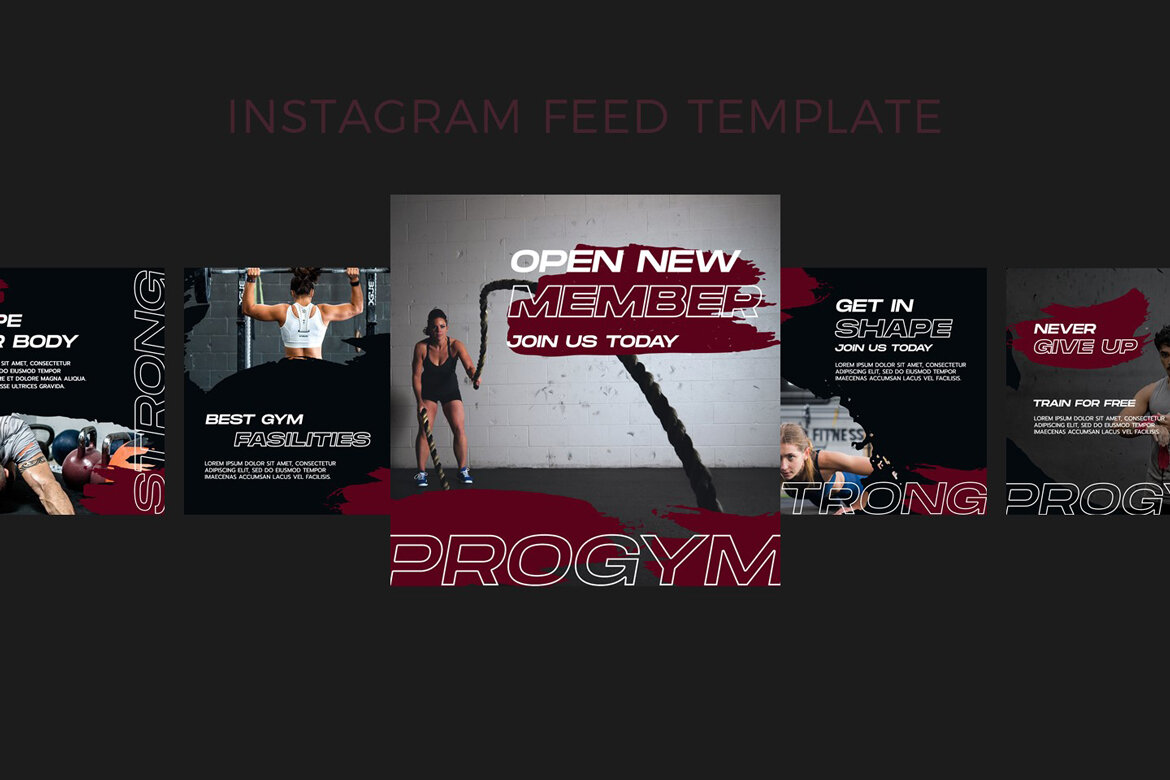 Progym - FREE Instagram Post Template - view 6