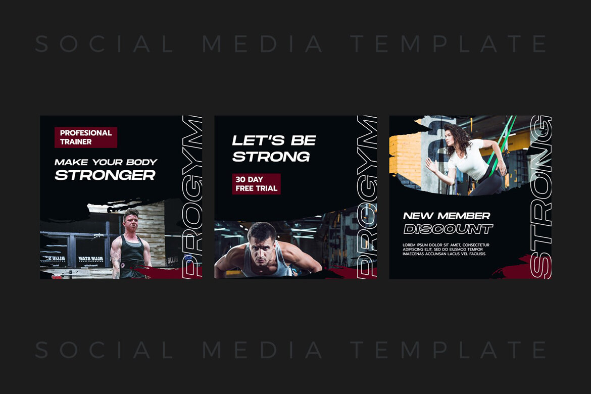 Progym - FREE Instagram Post Template - view 5