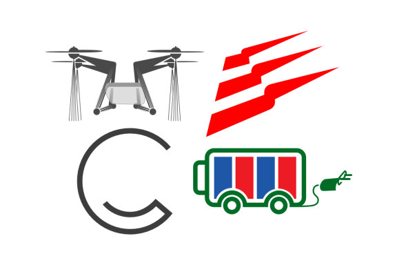 Drone power flag C battery - Free Logo Shapes