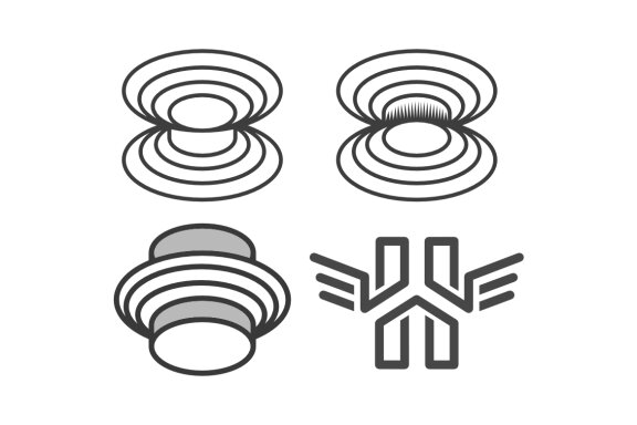 H wing outline motive - Free Logo Shapes