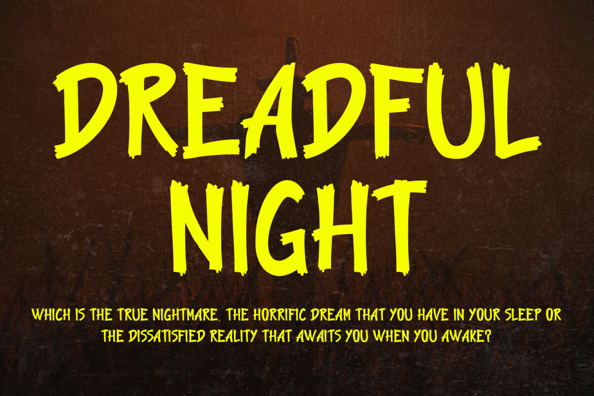 Ranch Field Scary FREE Font - view 3