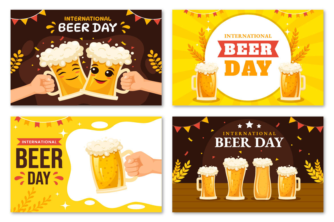17 International Beer Day FREE Illustrations - view 3