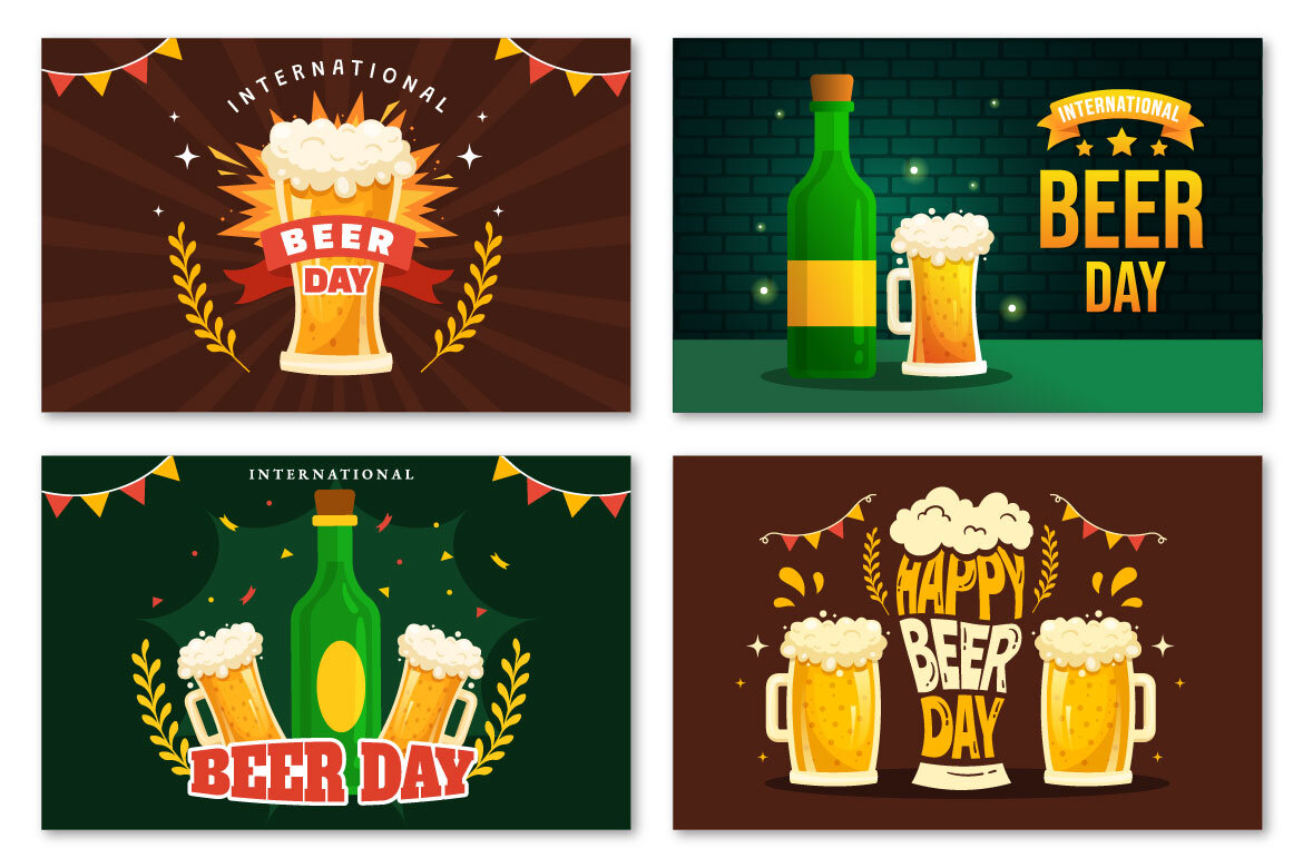 17 International Beer Day FREE Illustrations - view 5