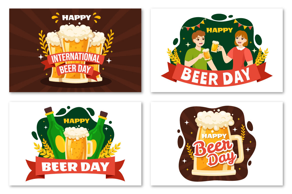 17 International Beer Day FREE Illustrations - view 4