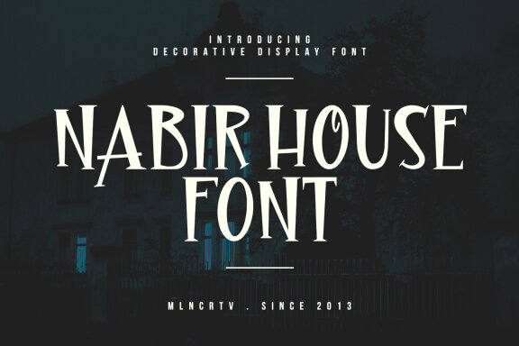 Nabir House FREE Display Font