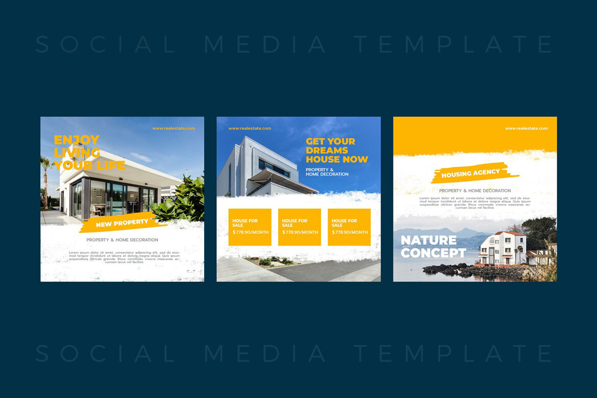 Real Estate - Free Instagram Post Template - view 5