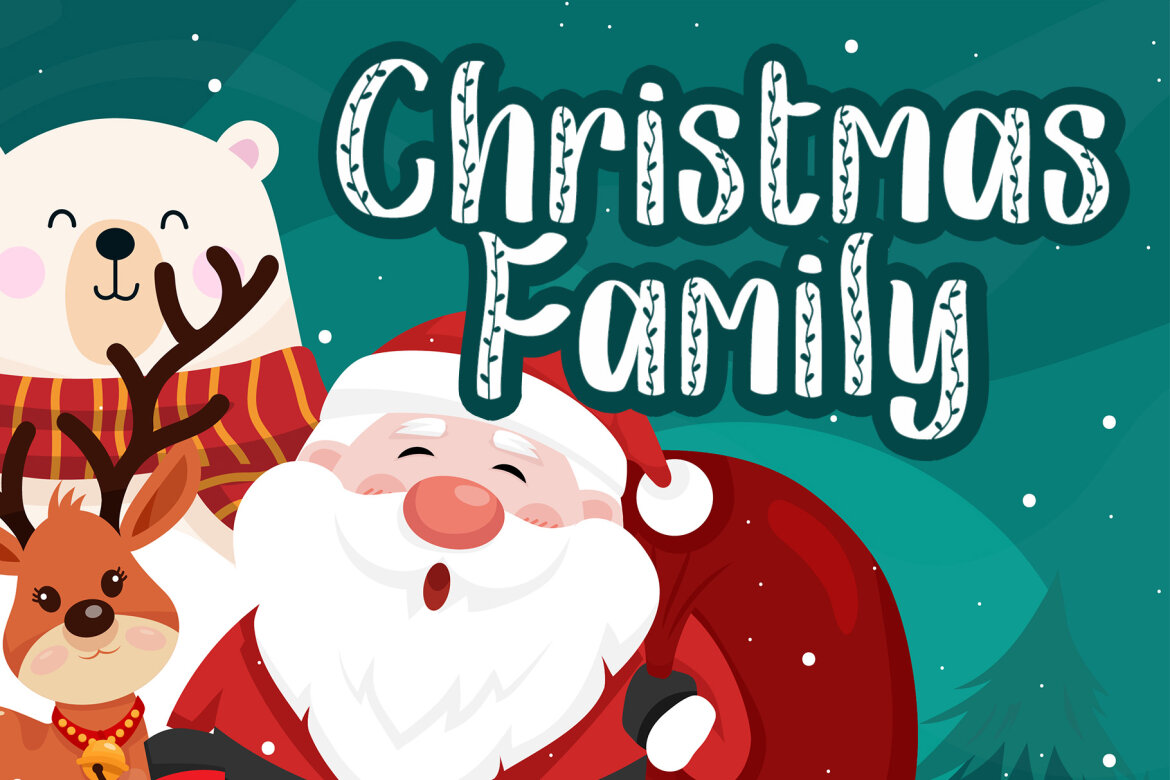 Christmas Leaf - Free Font - view 3