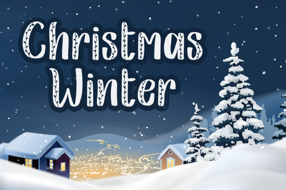Christmas Leaf - Free Font - view 7