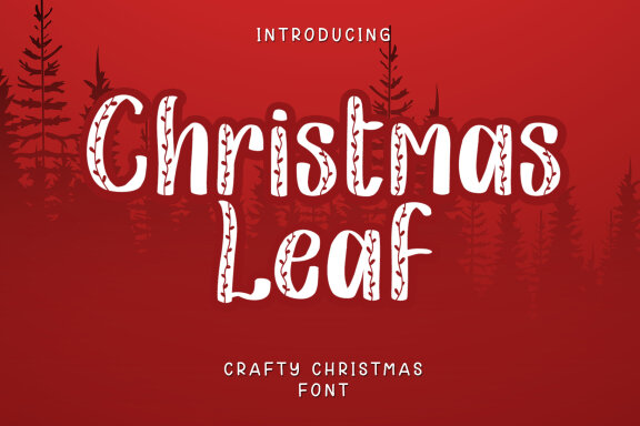 Christmas Leaf - Free Font
