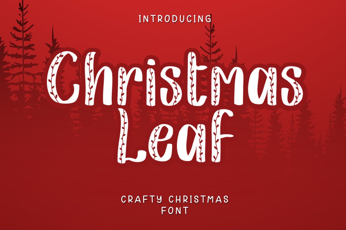 Christmas Leaf - Free Font alternate