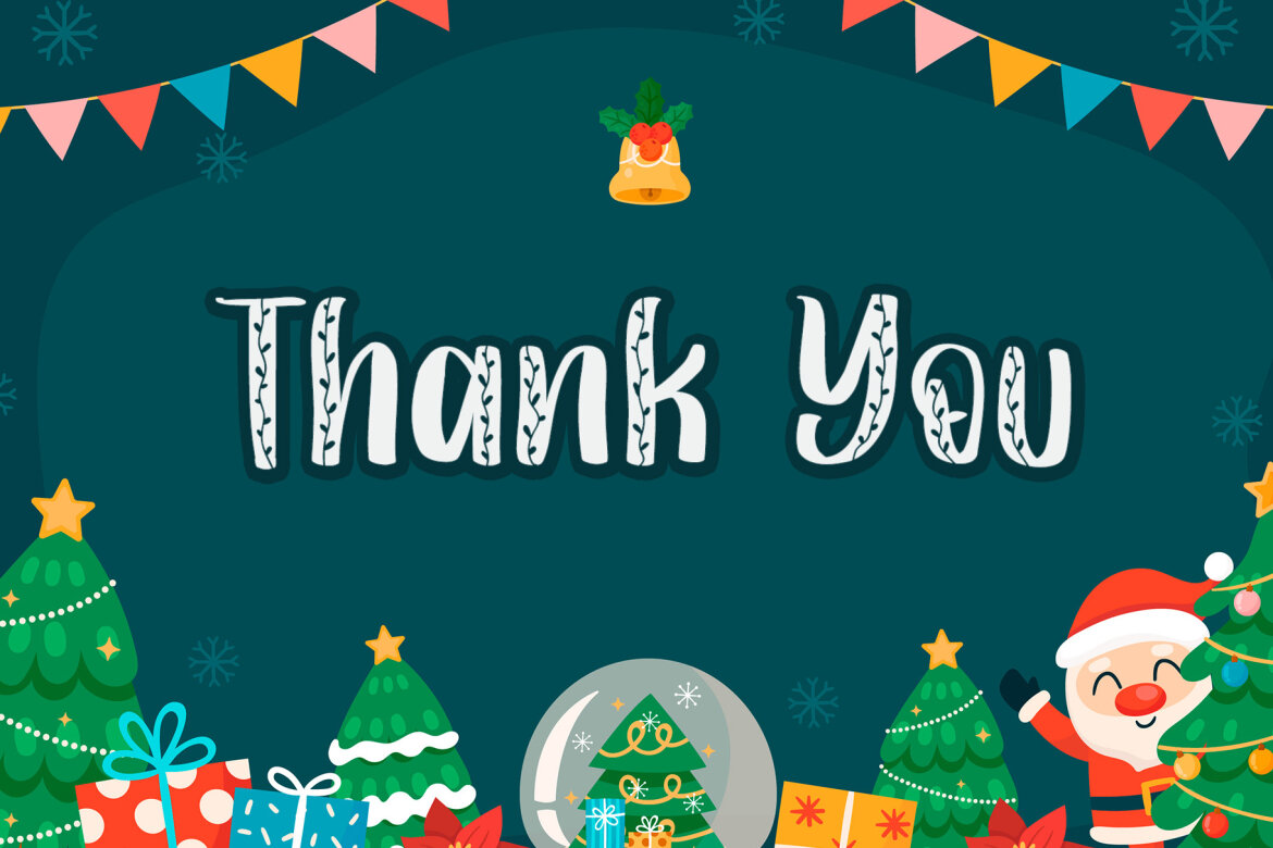 Christmas Leaf - Free Font - view 8