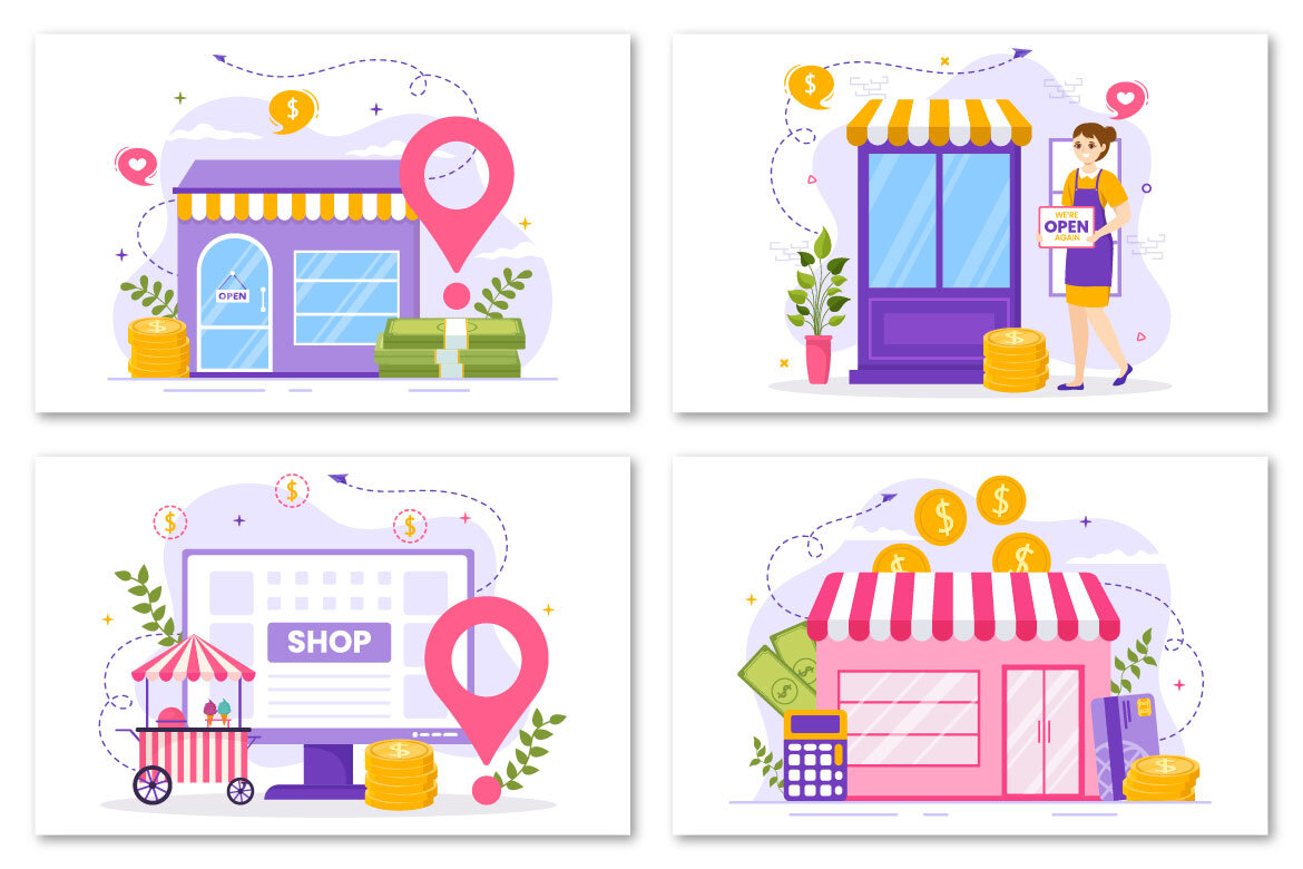 12 Small Business Loan FREE Illustrations alternate