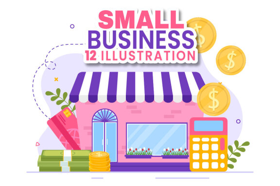 12 Small Business Loan FREE Illustrations