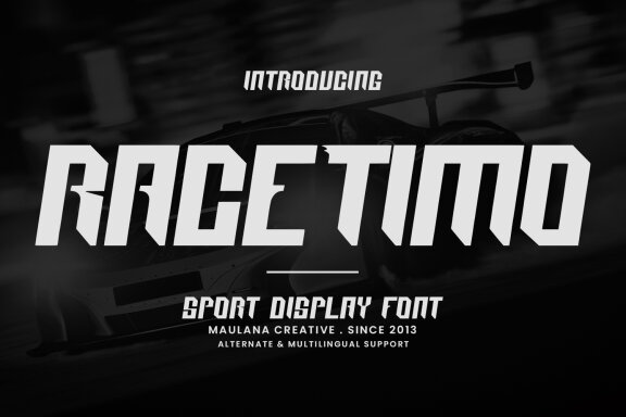 Race Timo Sport FREE Font