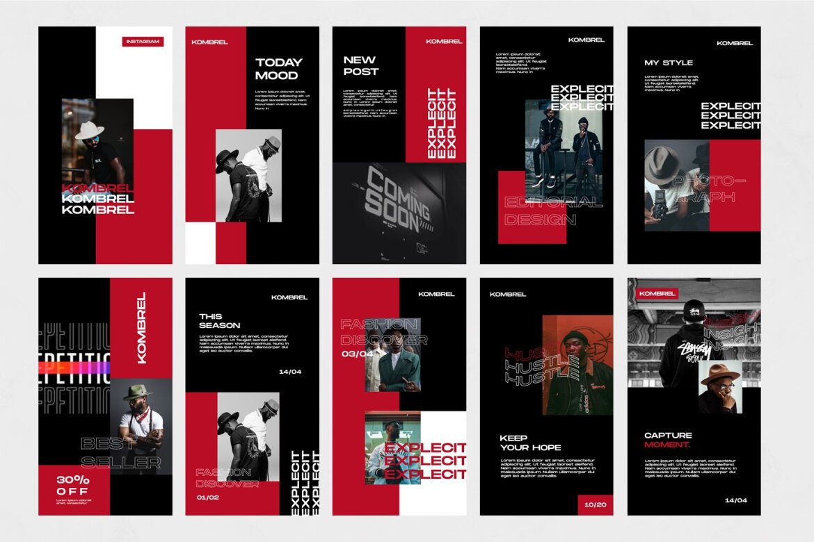 Kombrel - Free Instagram Story Template alternate