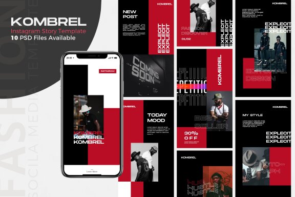 Kombrel - Free Instagram Story Template