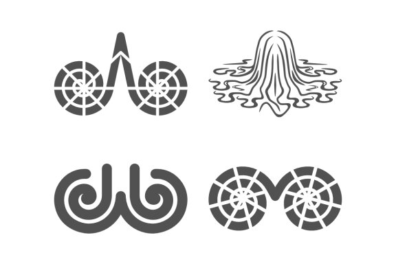 A spiral hair woman owl eye M spiral