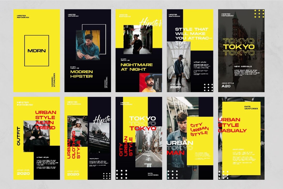 Modern - Free Instagram Story Template alternate