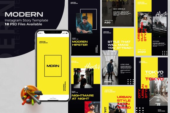 Modern - Free Instagram Story Template