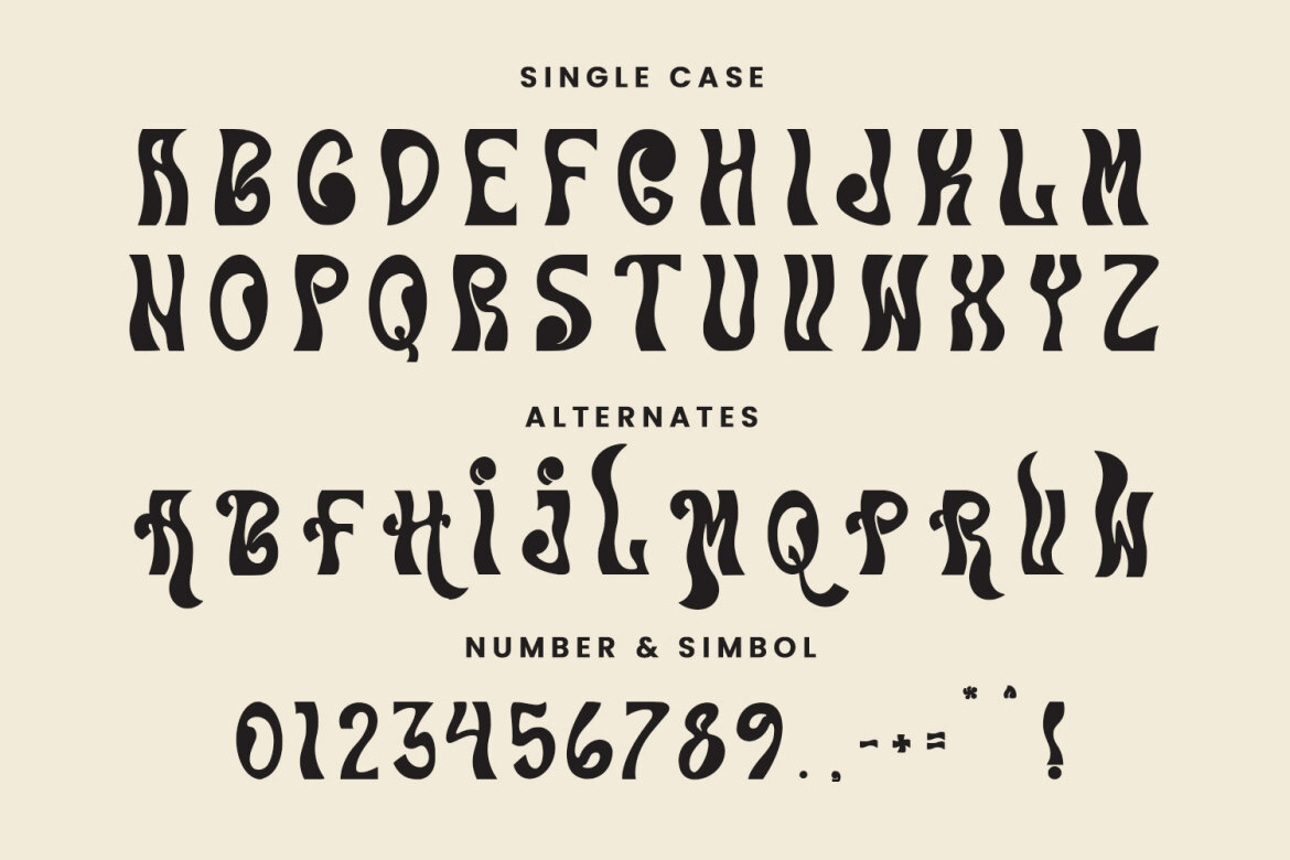 Allbine Experimental Display FREE Font - view 7