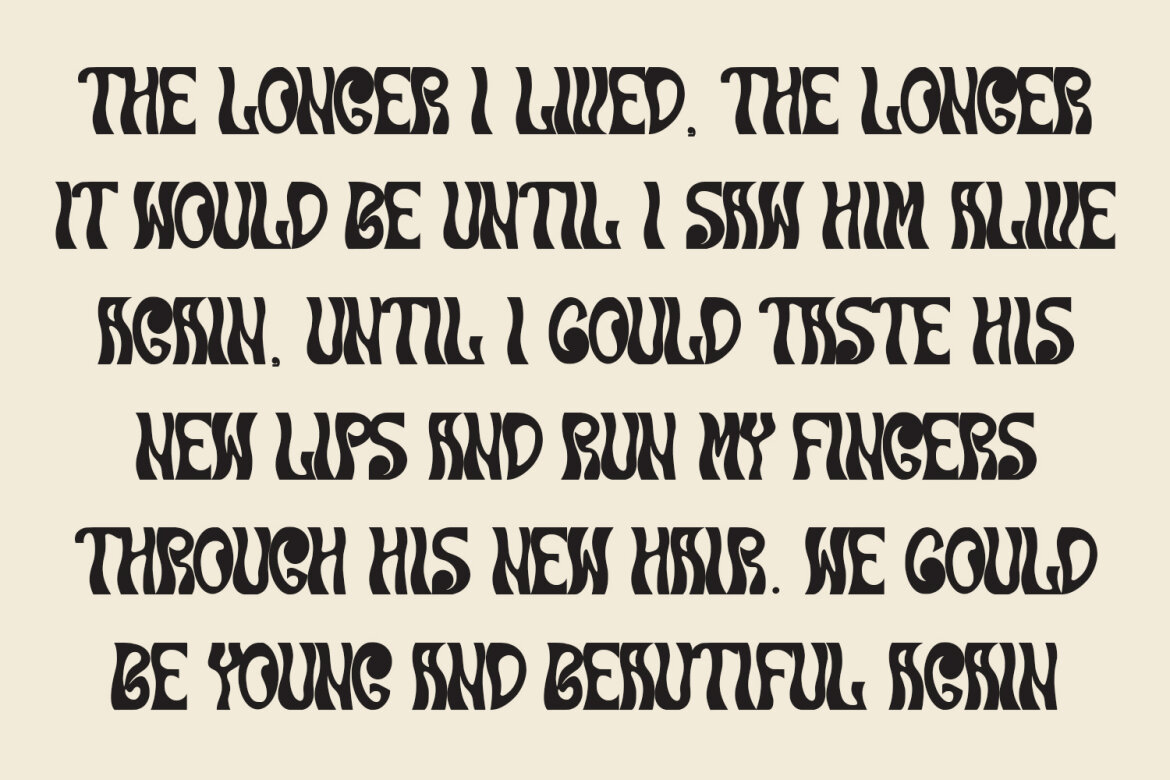 Allbine Experimental Display FREE Font - view 6