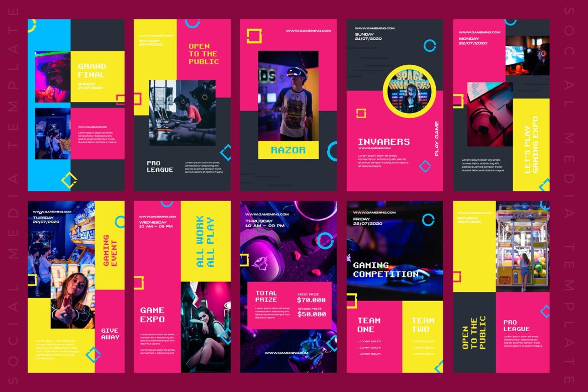 Razor - FREE Instagram Templates alternate