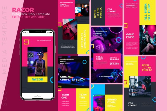 Razor - FREE Instagram Templates