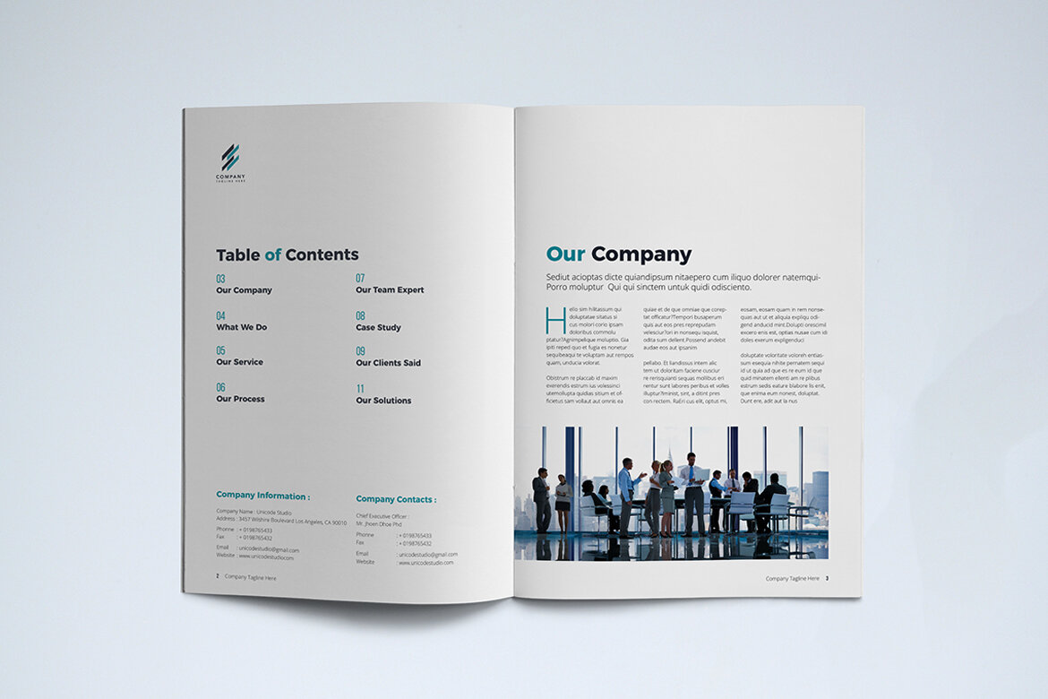 Company Profile FREE Template - view 5