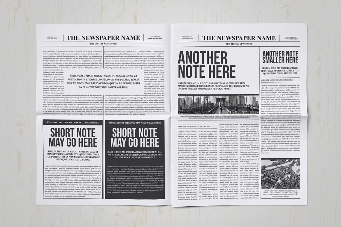 Classy Newspaper Indesign Template - view 6