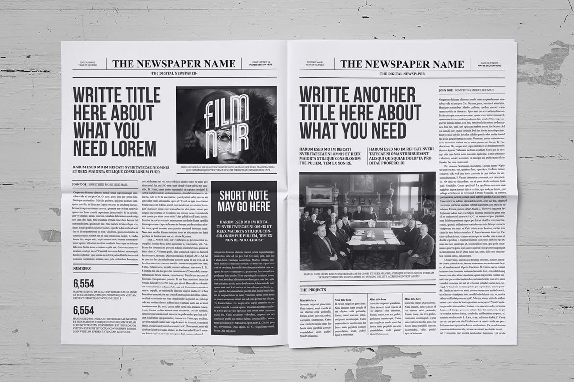 Classy Newspaper Indesign Template - view 8
