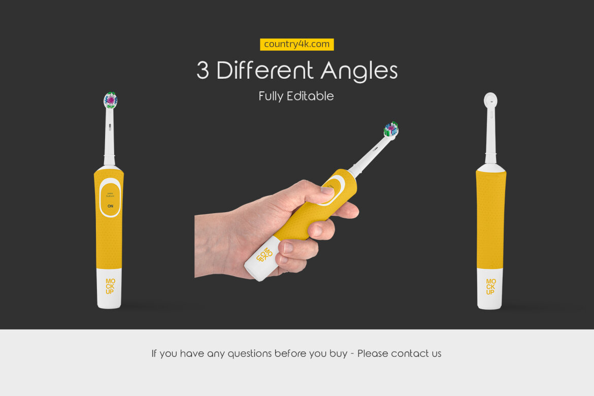 Electric Toothbrush FREE Mockup Set
