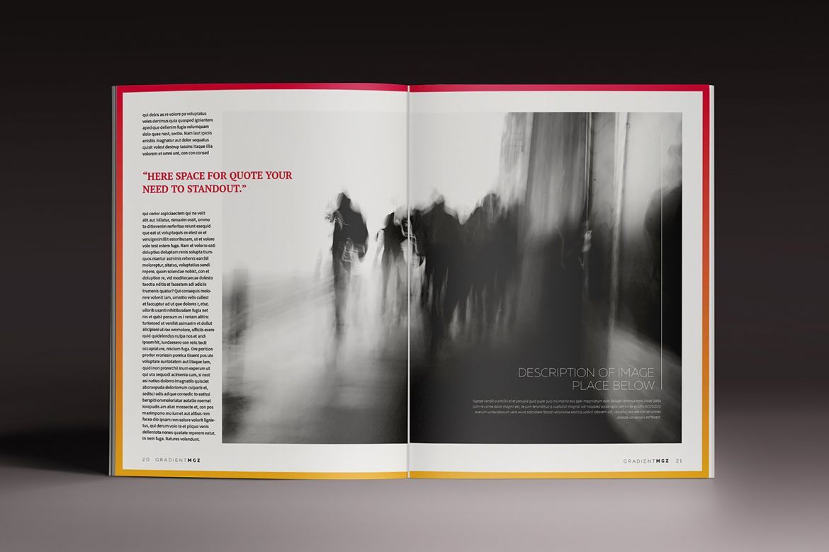 Gradient Indesign Template - view 11