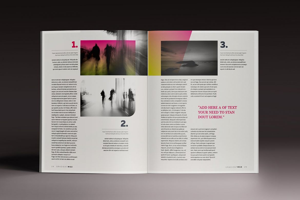 Gradient Indesign Template - view 13