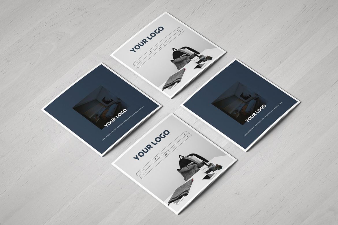 Gradient Square Trifold Template alternate